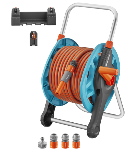 Базов комплект със стенна макара за маркуч (25 m)