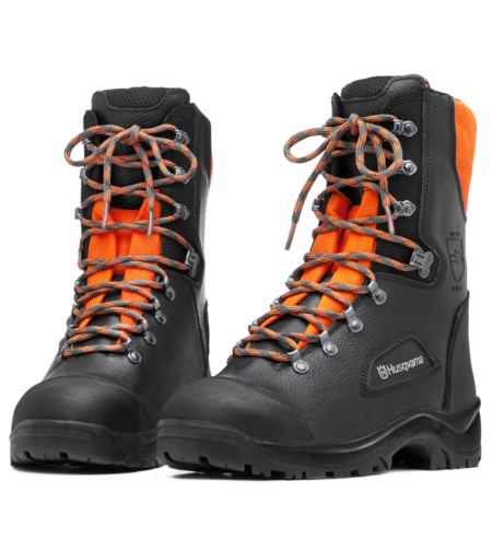 Protective leather boots with saw protection, Classic 20