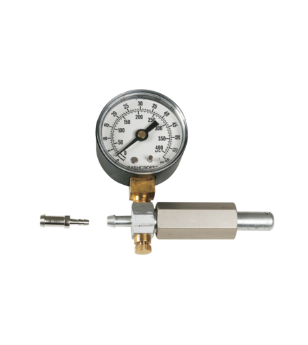 Pressure testing gauge