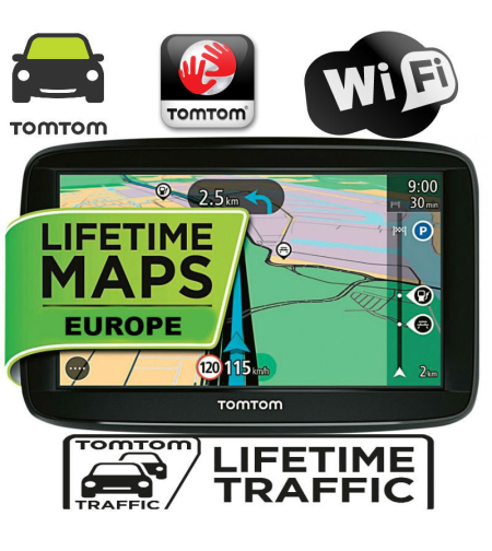 GPS Навигация TomTom VIA 53, Карти Европа, Wi-Fi