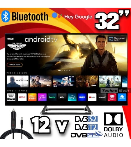 Телевизор на 12 волта, Android, Смарт TS32FLSMG14, 32 инча, Wi-Fi, Google Play, Bluetooth