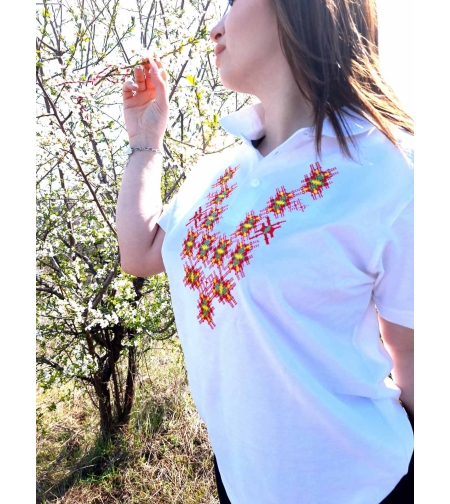 Тениска Цветна Пазва