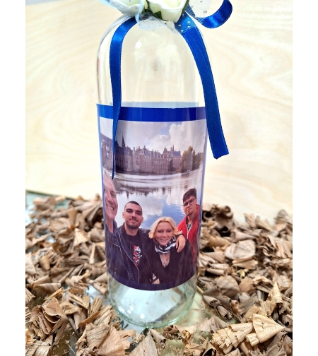 Бутилка с етикет и украса  * Юбилей *