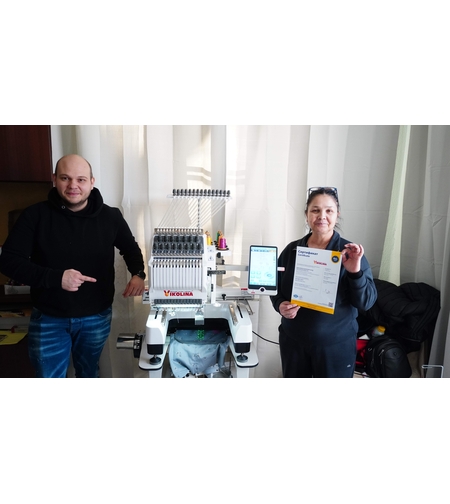 НОВ МОДЕЛ Бродировъчна машина Едноглава 400 х 280 мм.