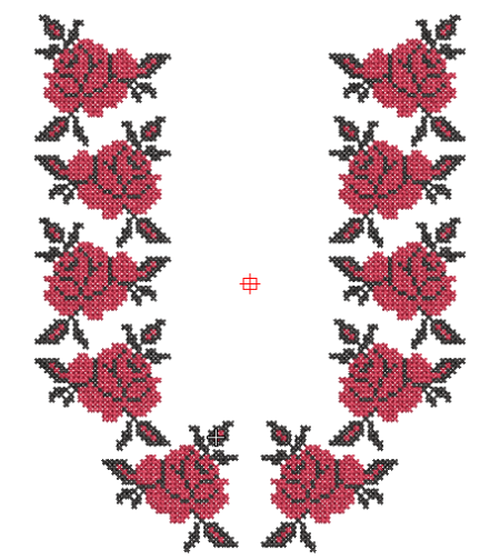 Дизайн роза 4489