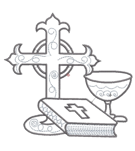 Кръст с Библия 1 2