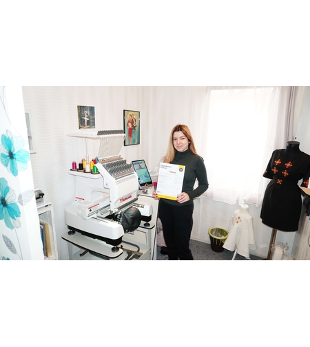 НОВ МОДЕЛ Бродировъчна машина Едноглава 400 х 280 мм.