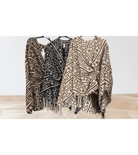 Шал тип пончо