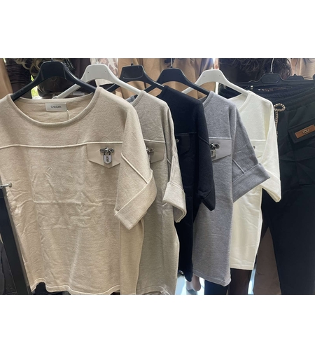 Блуза с къс ръкав