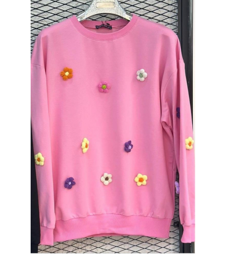 Блуза розово