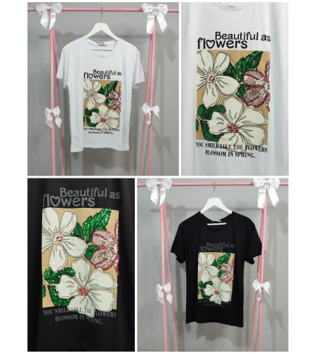 Блуза с къс ръкав