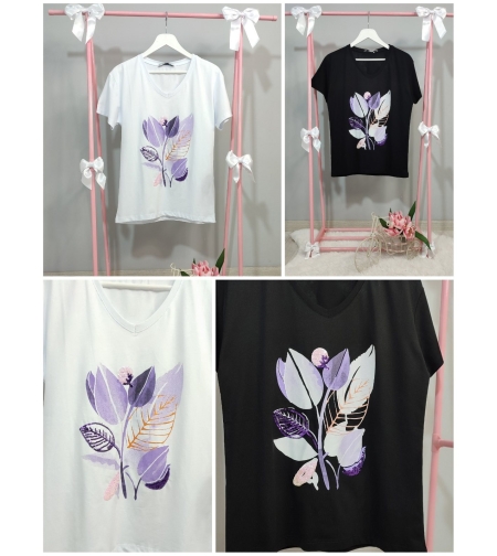 Блуза с къс ръкав