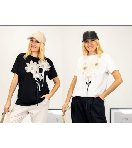 Блуза с къс ръкав