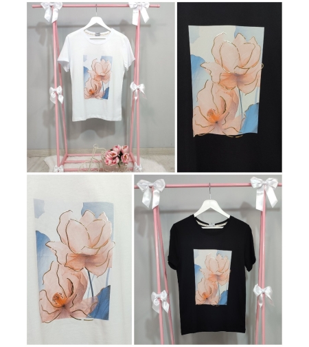 Блуза с къс ръкав