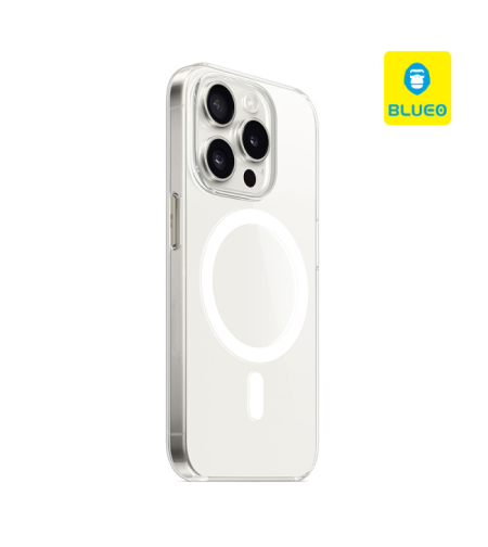 BLUEO Crystal Pro Drop Resistance Phone Case With Magnetic iPhone 14 Pro, прозрачен