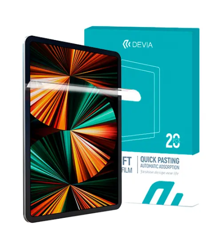 Пакет 20 броя Devia Intelligent TPU soft protector front хидрогел за таблет до 12.9