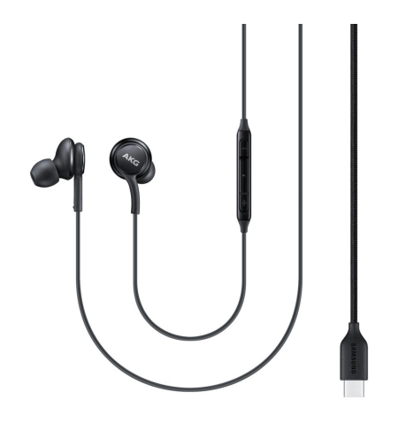 Samsung AKG wired in-ear headphones USB-C, black (EO-IC100BBEGEU)