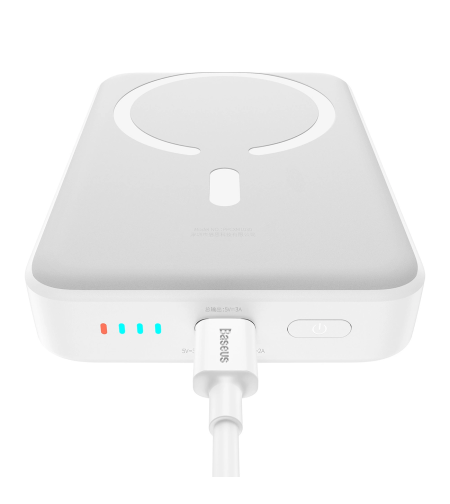 Baseus Magnetic Mini Induction Powerbank 10000mAh 30W - white + USB-C - USB-C cable Baseus