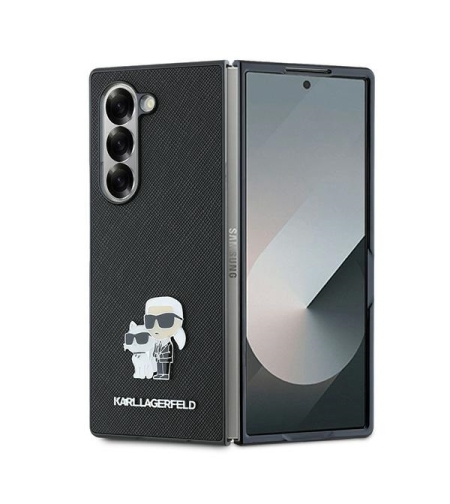 Karl Lagerfeld KLHCZFD6SAPKCNPK Samsung Galaxy Z Fold6 black Saffiano Metal Pin