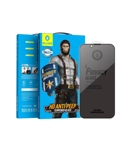 BLUEO Full Cover Anti-Peep Glass iPhone 15 Pro Max