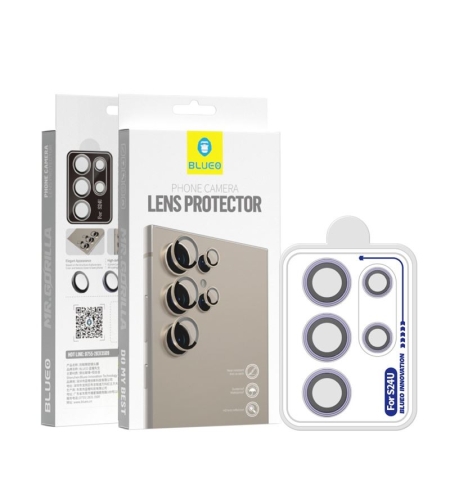 BLUEO Phone Camera Lens Protector Samsung Galaxy S24 Ultra, лилав