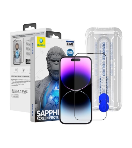 BLUEO SAPPHIRE SCREEN PROTECTOR WITH APPLICATOR Pro iPhone 16 Pro Max