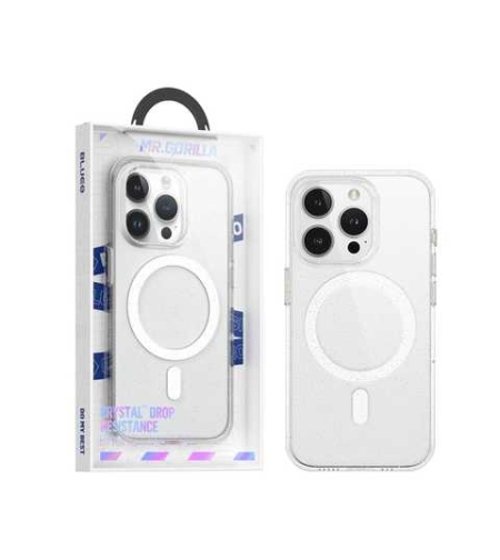 BLUEO Crystal Pro Drop Resistance Phone Case With Magnetic iPhone 15 Pro Max, прозрачен