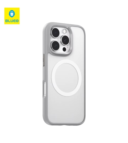 BLUEO Skin-Friendly Anti-Drop Magnetic Case Gen.2 iPhone 16 Pro Max, Grey