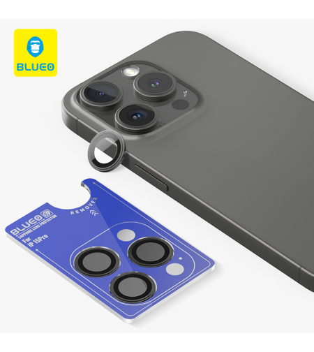 BLUEO SAPPHIRE CRYSTAL ORIGINAL LENS GLASS iPhone 15 Pro/15 Pro Max/16 Pro/16 Pro Max, Black Titanium