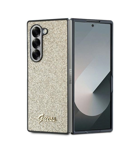 Guess GUHCZFD6HGGSHD Samsung Galaxy Z Fold6 F956 gold 4G Glitter Script