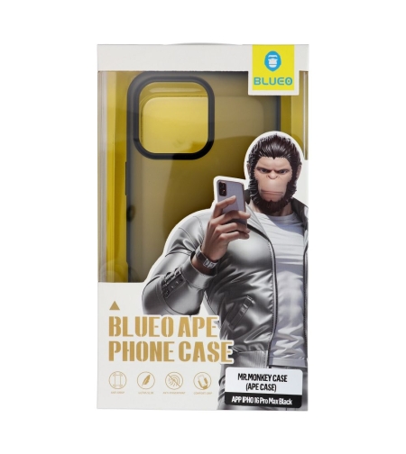 BLUEO Ape Phone Case iPhone 16 Pro Max, black
