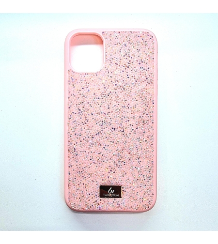 The Blingworld кейс с камъни за iPhone 13/14, розов