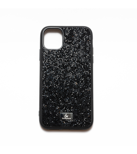 The Blingworld кейс с камъни за iPhone 16 Pro, черен