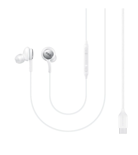 Samsung AKG wired in-ear headphones USB-C, white (EO-IC100BWEGEU)