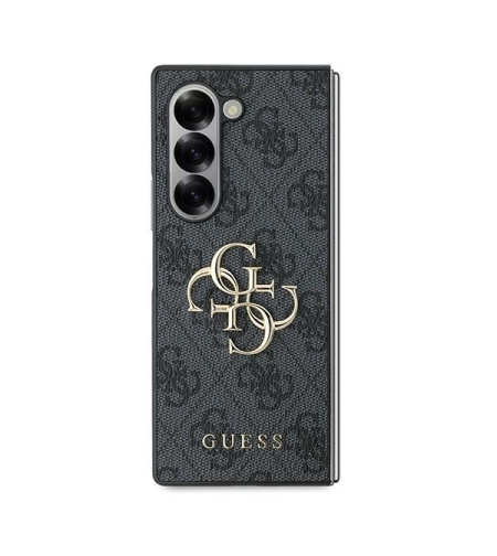 Guess GUHCZFD64GMGGR Samsung Galaxy Z Fold6 F956 black Leather 4G Metal Logo