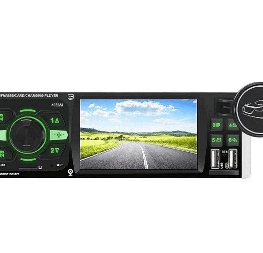 НЕМСКА Мултимедия за кола с екран 4.1инча, TAKARA 4052AI, 1din, 4x45W + ЛЕД ФЕНЕР