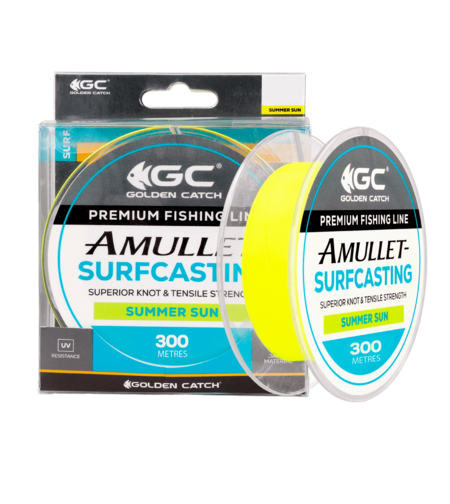 Golden Catch Nylon Line Amullet Surfcasting 300m Summer Sun 0.410mm
