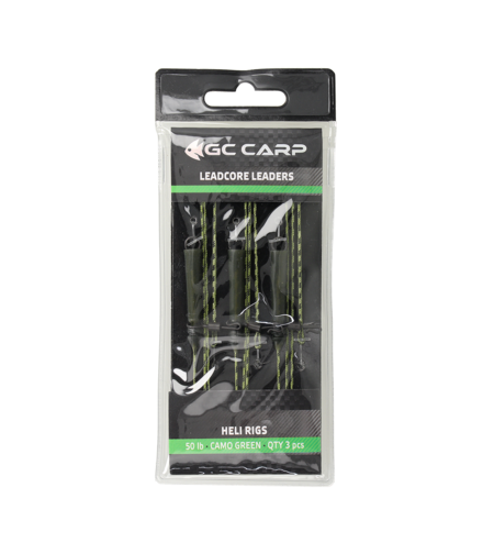 Golden Catch Heli Rigs 50lb(3pcs)Camo Green
