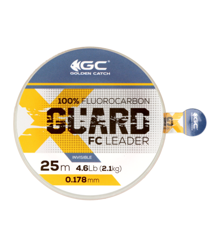 Golden Catch X-Guard Fluorocarbon Leader 25m 0.178mm
