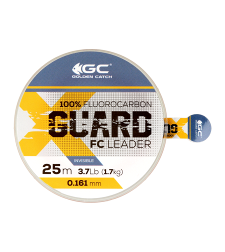 Golden Catch X-Guard Fluorocarbon Leader 25m 0.161mm