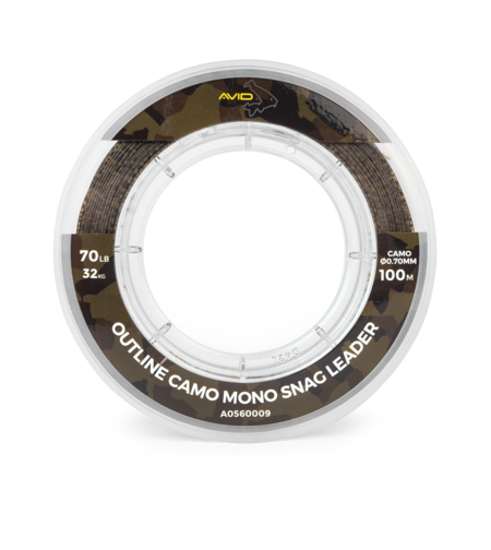 OUTLINE CAMO MONO SNAG LEADER 0.70MM (70LBS/32KGS)100M