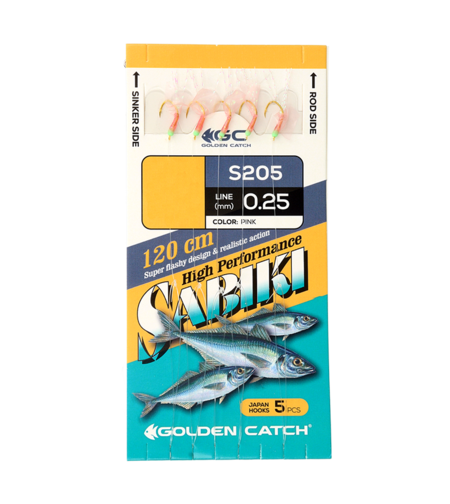 Golden Catch Aji Sabiki S205 №8 Pink(5 hooks)