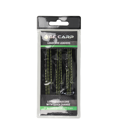 Golden Catch Looped Leadcore With Quick Change(3pcs)Camo Green