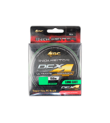 Golden Catch Braided Line Inquisitor PE X4 150m Lime Green #1.5