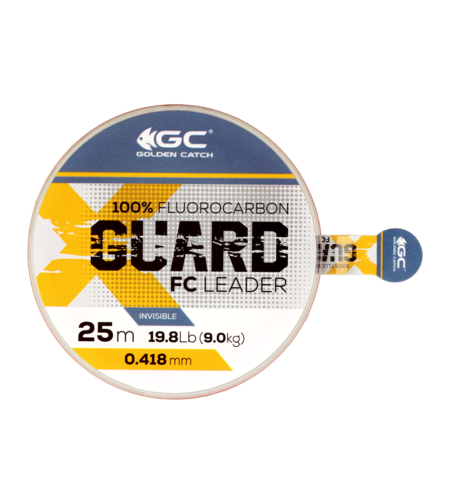 Golden Catch X-Guard Fluorocarbon Leader 25m 0.418mm