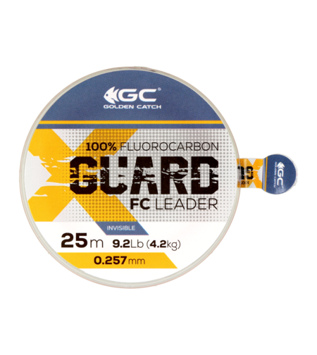 Golden Catch X-Guard Fluorocarbon Leader 25m 0.257mm
