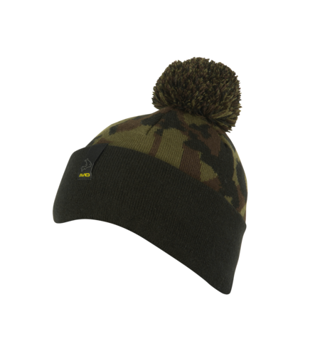 Avid Black and Camo Bobble Hat