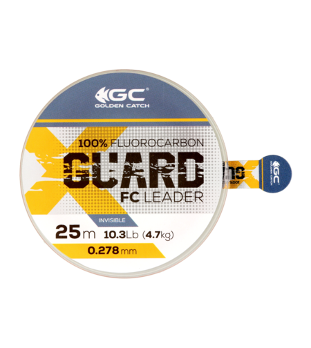 Golden Catch X-Guard Fluorocarbon Leader 25m 0.278mm
