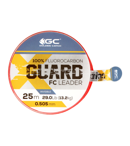 Golden Catch X-Guard Fluorocarbon Leader 25m 0.505mm