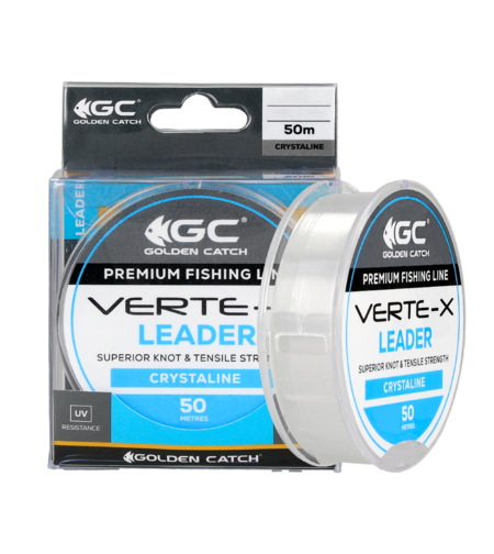 Golden Catch Nylon Line Verte-X Leader 50m Crystaline 0.234mm
